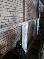 Kunststof kozijn wit 4,70 M x 1,45 M dubbel glas en glasbok, Ophalen, Gevelraam of Ruit, 120 tot 160 cm, Nieuw