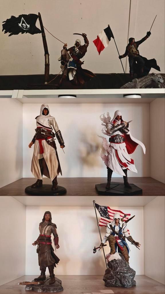 Assassin's Creed Collectie van 6 Iconische Statues, Verzamelen, Poppetjes en Figuurtjes, Zo goed als nieuw, Ophalen of Verzenden