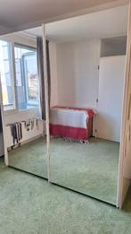 kleding/linnenkast met spiegels op front kast, Huis en Inrichting, Ophalen, Kunststof, Gebruikt, 200 cm of meer