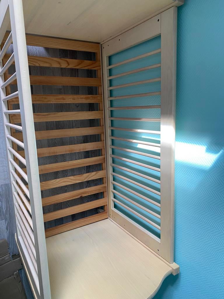 Ledikant 60x120, in goede staat, Ophalen, Zo goed als nieuw, Lattenbodem, Minder dan 140 cm