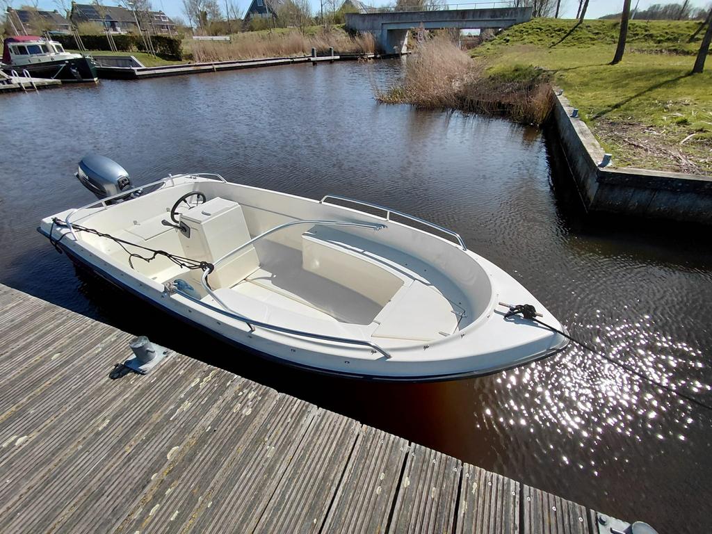 Garda 4.60m sloep/consoleboot +9.9 PK Yamaha 4-tact, Watersport en Boten, Ophalen, Gebruikt, Tot 10 pk, 3 tot 6 meter