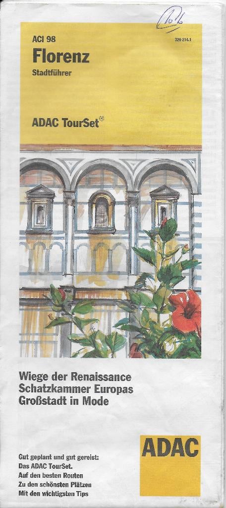 A77 adac plattegrond florence 1999, Ophalen of Verzenden, Gelezen, 1800 tot 2000, Landkaart