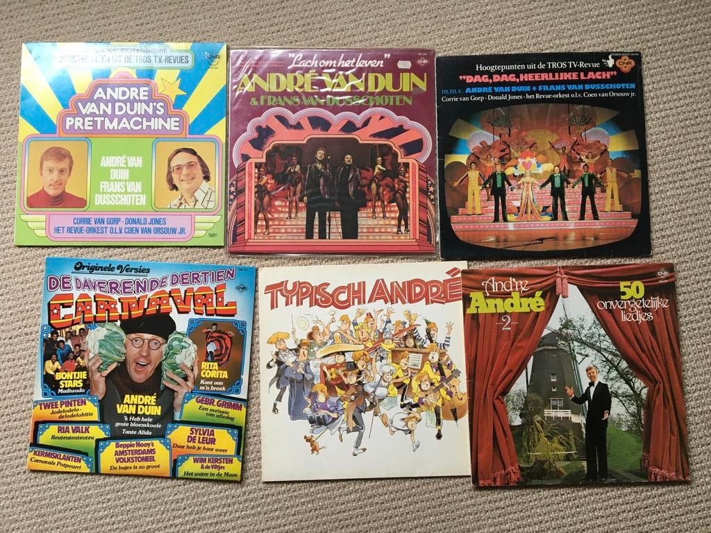 6 LP andré van duin, Ophalen of Verzenden, Zo goed als nieuw, 12 inch, Levenslied of Smartlap