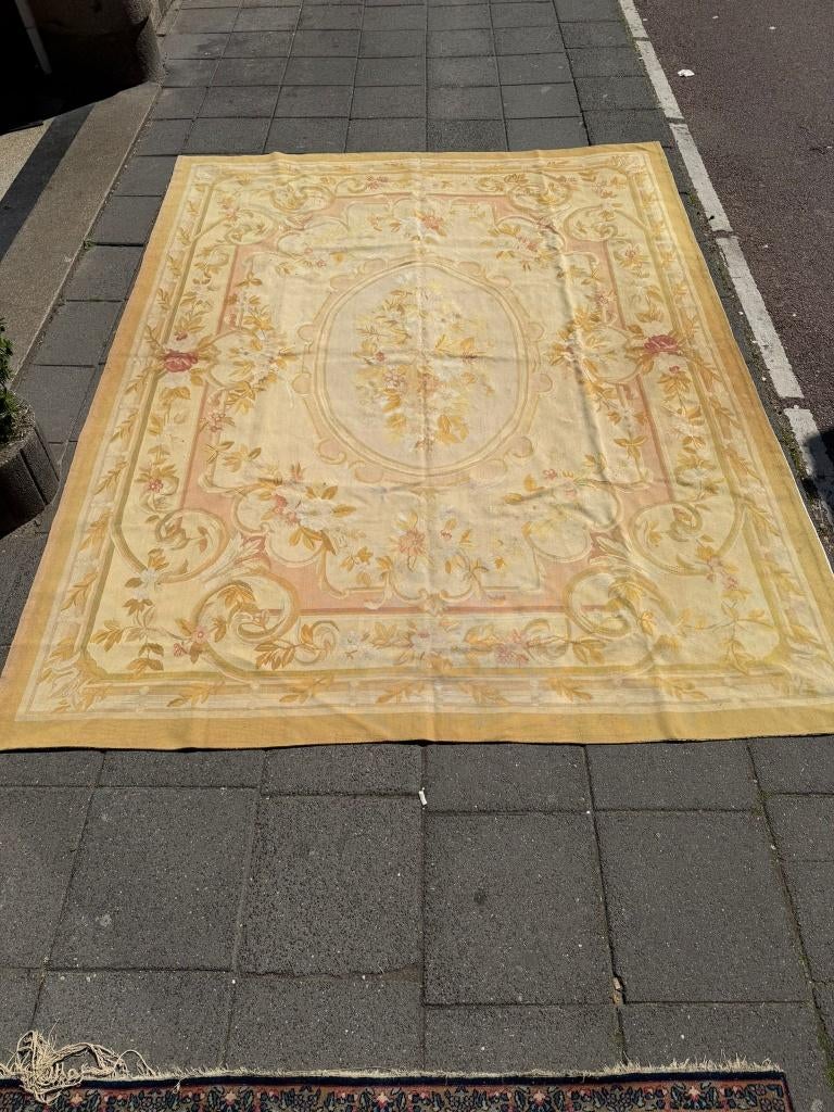 Antiek frankrijk Tapijt aubusson ( Antique Carpet) 307x235cm, Gebruikt, Overige kleuren, Wol, 200 cm of meer