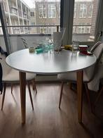 Ronde Eettafel 105cm, Ophalen, Gebruikt, Rond, Vier personen