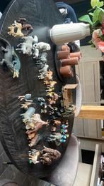 Schleich 51 dieren 8 smurfen en 1 safari truck!, Ophalen of Verzenden, Zo goed als nieuw