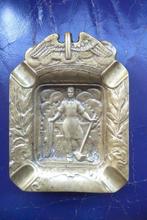 fraai uitgevoerde koperen plaquette cq asbak Spoorwegen, Antiek en Kunst, Ophalen of Verzenden