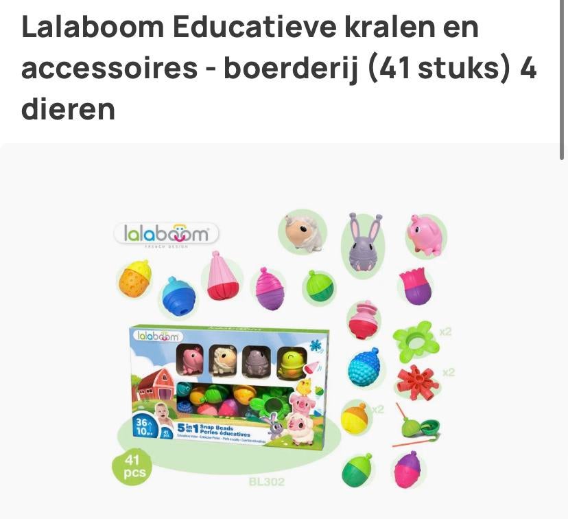 Lalaboom educatief speelgoed, Ophalen, Zo goed als nieuw