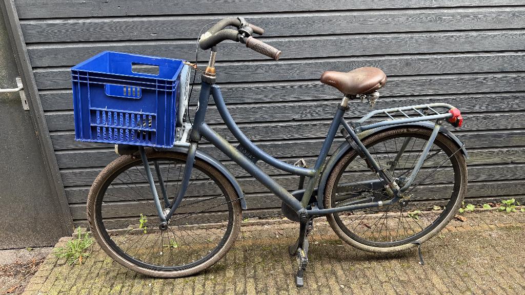 Dames fiets, aluminium, roestvrij, Fietsen en Brommers, Fietsen | Dames | Damesfietsen, Gebruikt, Versnellingen, 50 tot 53 cm