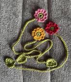 Gehaakte bladwijzer/boekenlegger met bloemen, Ophalen of Verzenden, Nieuw, Overige onderwerpen