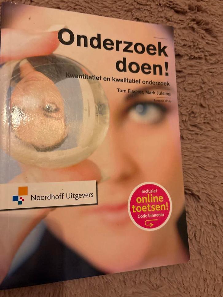 Onderzoek doen! Kwantitatief en kwalitatief onderzoek, Boeken, Studieboeken en Cursussen, Gelezen, HBO, Gamma, Ophalen of Verzenden