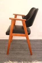 Jaren 50 60 teakhouten vintage design stoel bureaustoel, Ophalen, Gebruikt, -, -