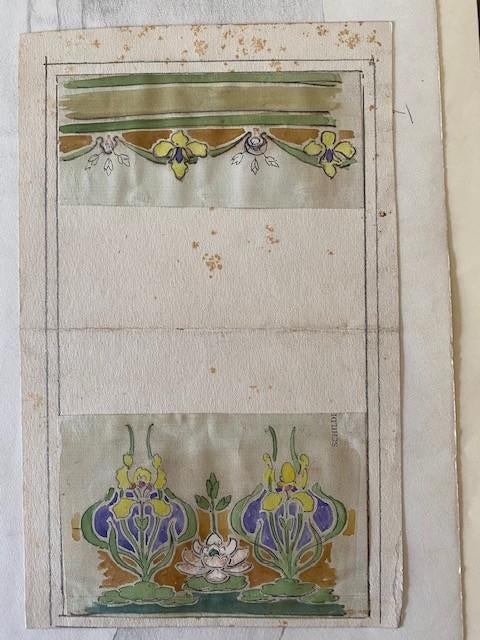 Nr.149: Tekeningen schilderijen ontwerpen van C Bos en H Bos, Antiek en Kunst, Kunst | Schilderijen | Klassiek, Ophalen of Verzenden