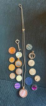 Mi Moneda Ketting met Verwisselbare Munten en Hanger, Gebruikt, Ophalen of Verzenden, Zilver, Overige materialen