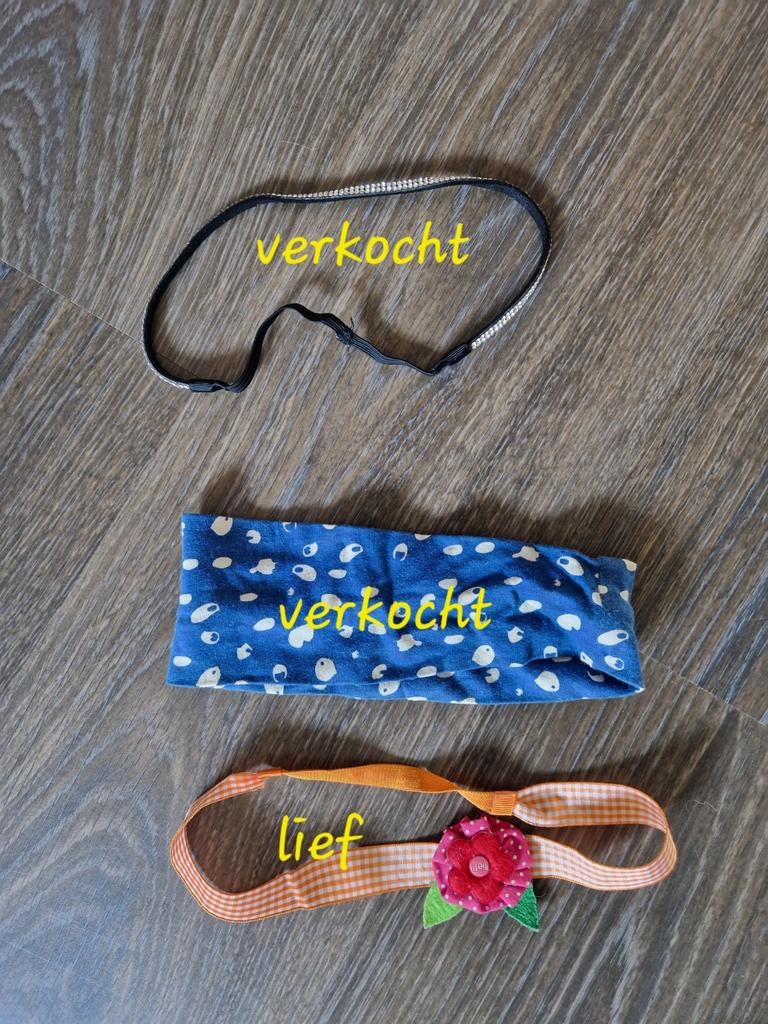 Haarbanden, Ophalen of Verzenden, Zo goed als nieuw, Lief!