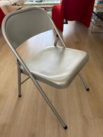 Vintage IKEA zilver grijze design metalen klapstoel, Ophalen, Gebruikt, Design, chrome, spaceage, industrieel, IKEA, vintage, Metaal