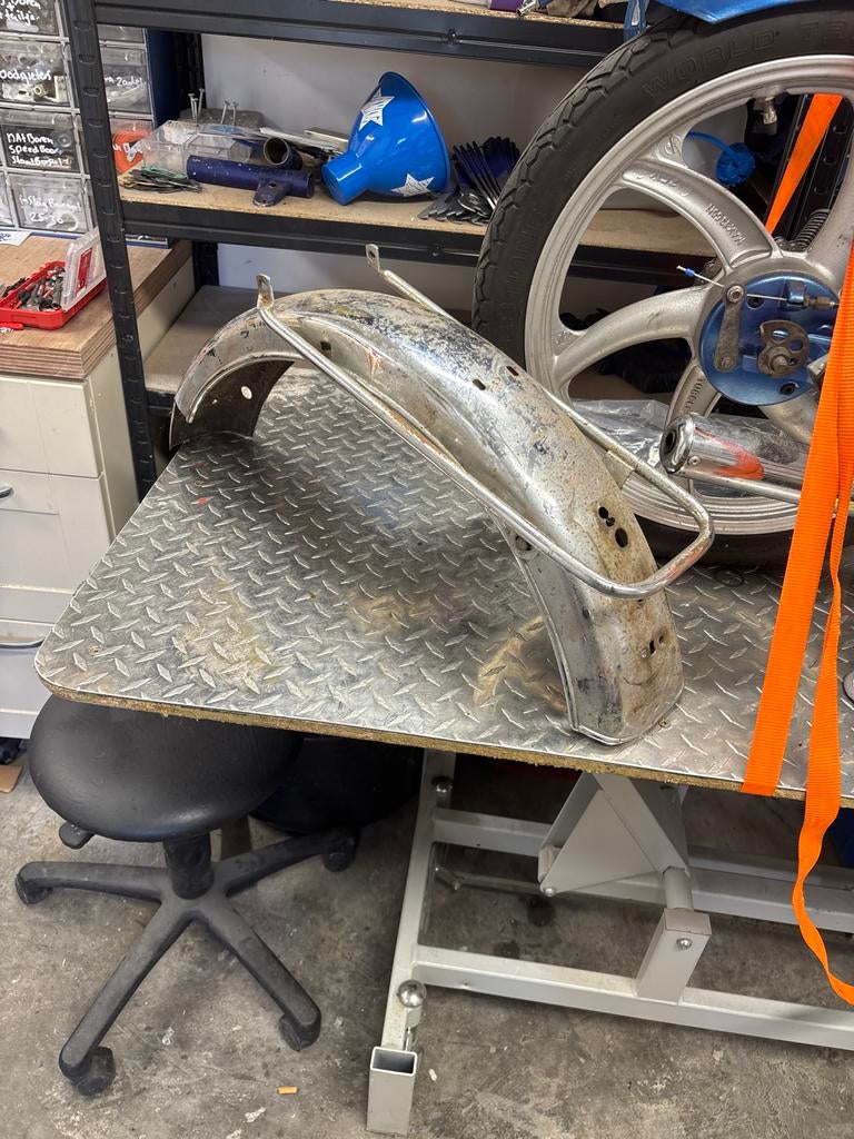 Verchroomd Kreidler achterspatbord, Ophalen of Verzenden, Gebruikt, Overige typen