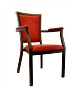 Stoelen met Rode Bekleding. Horeca - Restaurant, Ophalen, Gebruikt, Rood, Vijf, Zes of meer stoelen