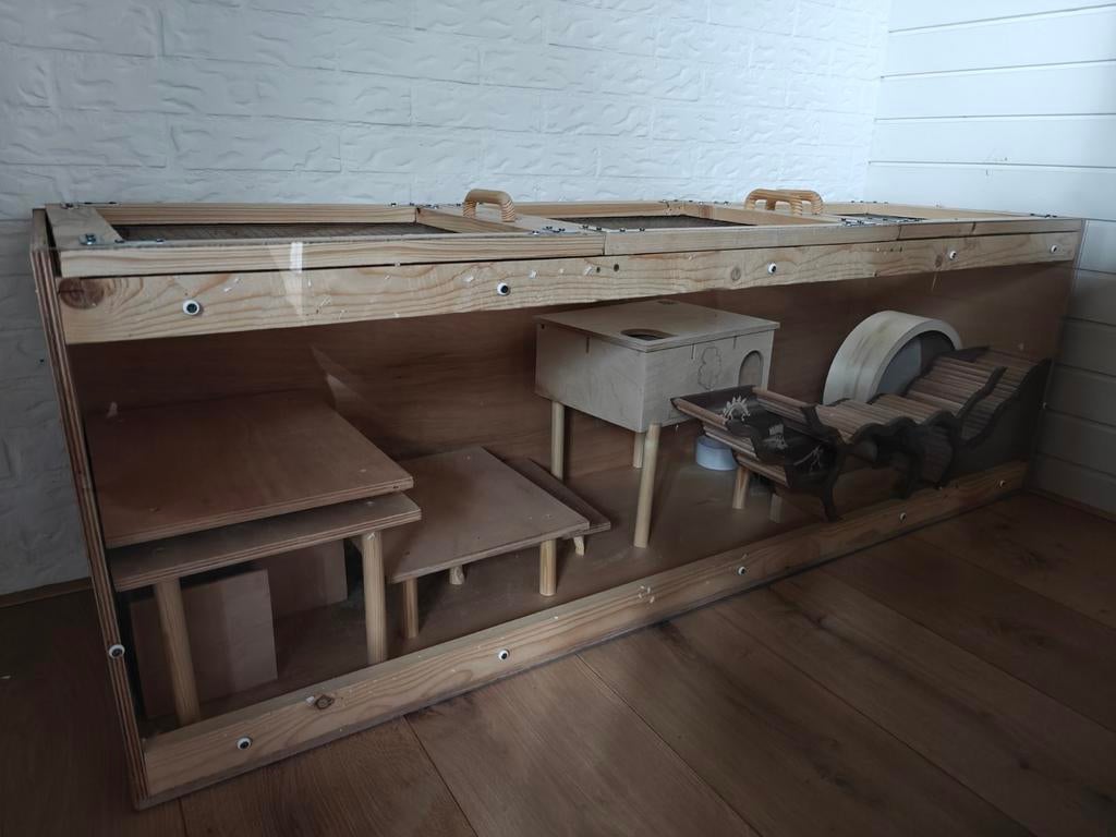 Hamster verblijf inclusief interieur., Ophalen, Hok, Hamster, Minder dan 60 cm