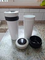 2x rosti mepal drinkbeker 400 ml schroefdop met extra vak, Ophalen of Verzenden, Zo goed als nieuw