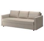 IKEA FRIHETEN slaapbank beige, incl. beddengoed, Huis en Inrichting, Slaapkamer | Slaapbanken, Ophalen, Beige, Tweepersoons, 140 cm