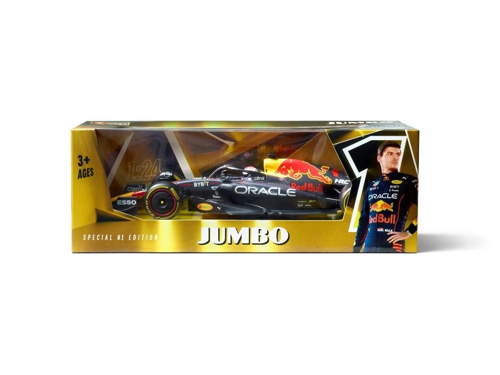 Jumbo Bburago RB182022 Max Verstappen + gratis F1 Kalender, Ophalen, Nieuw, Formule 1