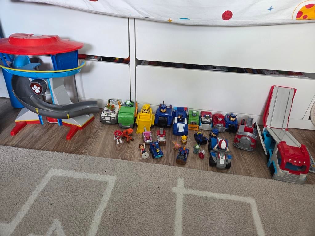 Paw patrol uitkijktoren + voertuigen&pups, Ophalen