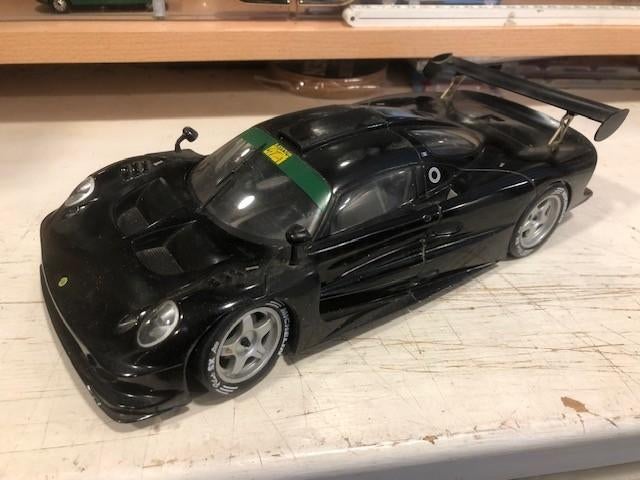 1:18 Lotus Elise GT1 1997 Ghono zwart, Hobby en Vrije tijd, Modelauto's | 1:18, Ophalen of Verzenden, Gebruikt, Auto, Overige merken
