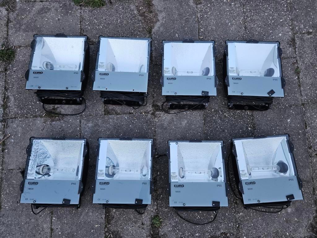 8 Euro Maxi2AR.CE.400 bouwlampen, Ophalen, Kabel of Snoer