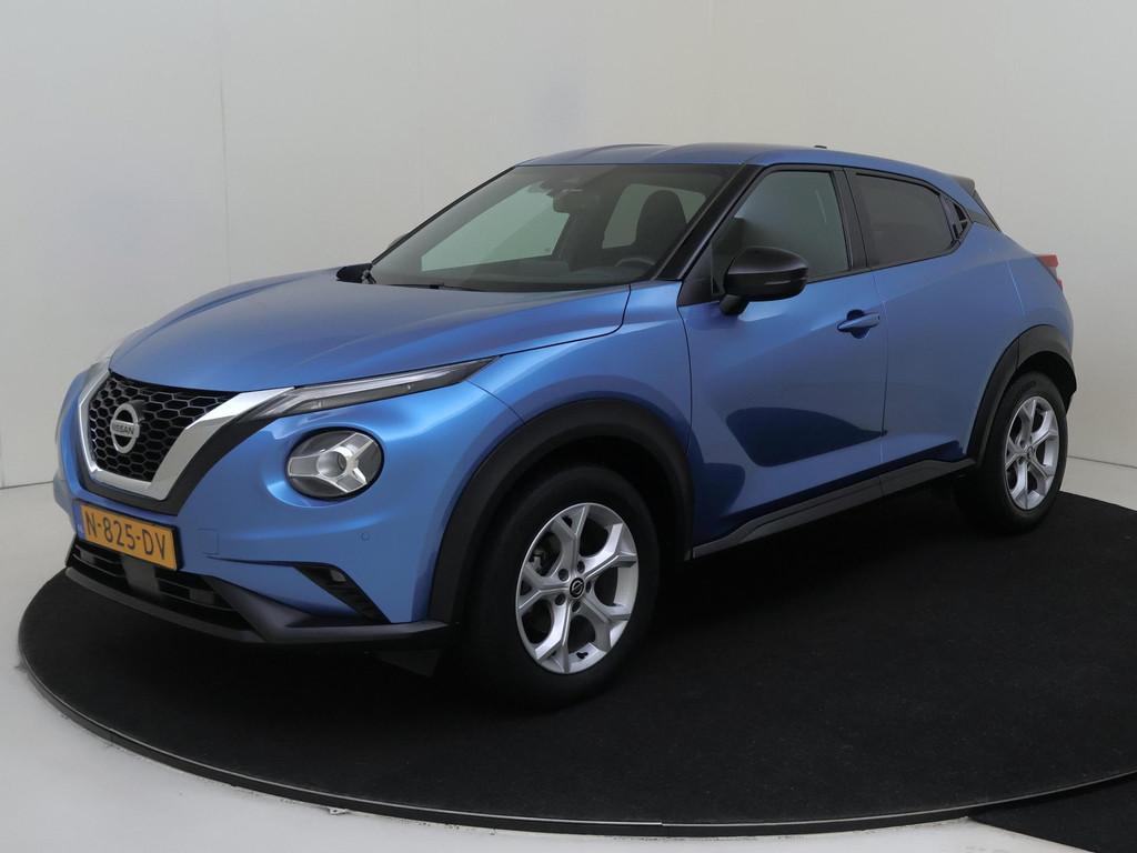 Nissan Juke 1.0 DIG-T N-Connecta Navigatie | Cruise & Climat, Voorwielaandrijving, Stof, Euro 6, Blauw