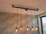 Loftdeur bar lamp 170cm met 5 Edison kooldraadlampen, Ophalen, Zo goed als nieuw, Metaal, Minder dan 50 cm