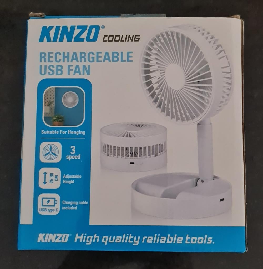 Kinzo draadloze 4 in 1 Ventilator, Witgoed en Apparatuur, Ventilatoren, Ophalen of Verzenden, Zo goed als nieuw, Tafelventilator