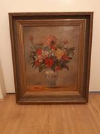 Antiek schilderij vaas met bloemen, Ophalen