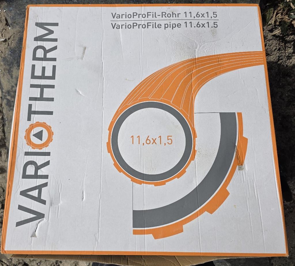 Variotherm Variokomp 50 mtr buis incl. enkele benodigdheden, Doe-het-zelf en Verbouw, Ophalen, Overige materialen, Minder dan 20 mm