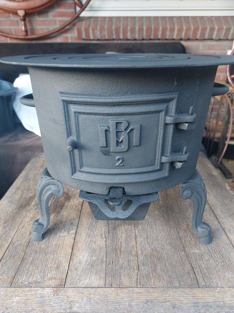 Vuurduvel scheepskachel houtkachel potkachel, Ophalen, Gebruikt, Houtkachel, Vrijstaand
