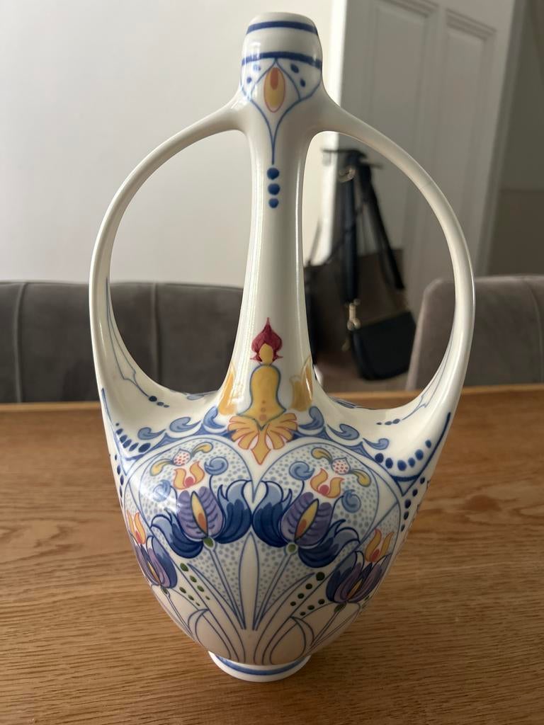 Royal Goedewaagen - Vaas 30cm - Gouds Plateel Amata, Ophalen of Verzenden