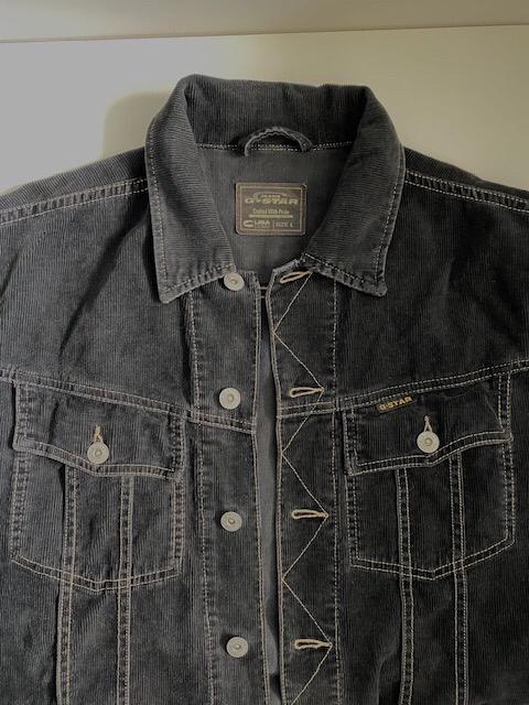 G-Star corduroy ribjasje zwart maat L, Kleding | Heren, Jassen | Zomer, Verzenden, Zo goed als nieuw, Maat 52/54 (L), Zwart