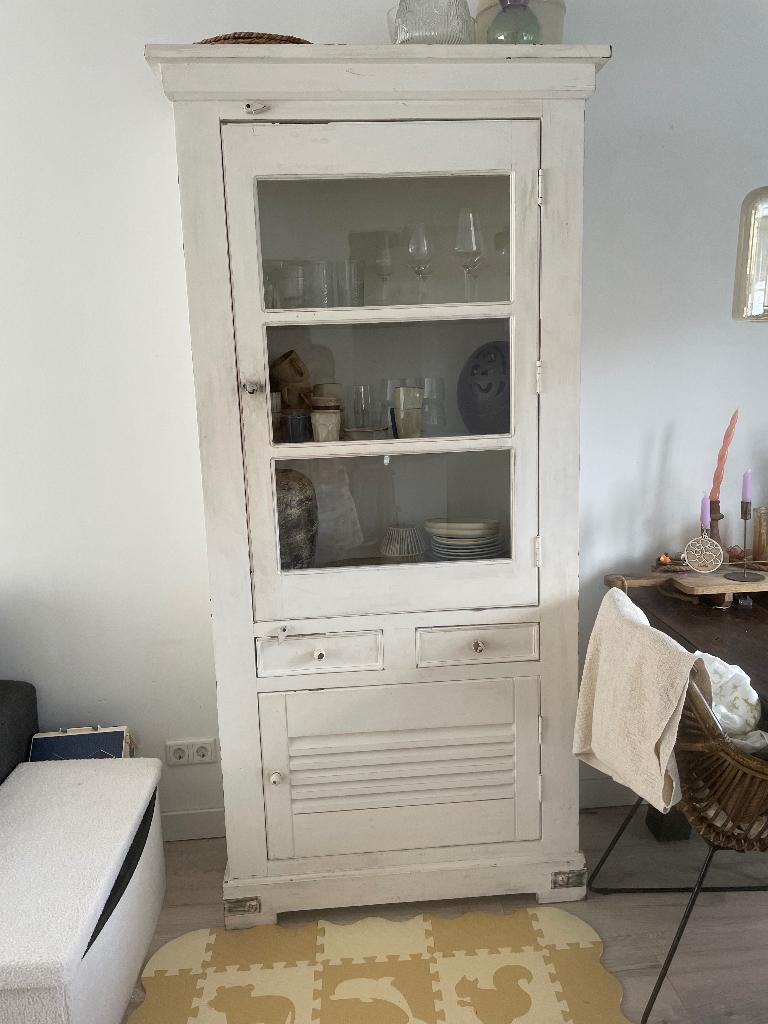 vitrine/servies kast, Ophalen, Gebruikt