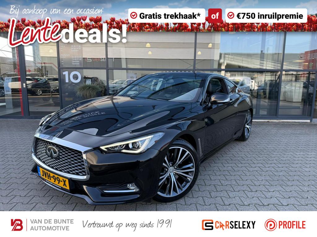 Infiniti Q60 Coupé 2.0t Premium Tech *Schuif-/Kanteldak & A, Auto's, Infiniti, Automaat, 12 maanden, Gebruikt, 4 cilinders