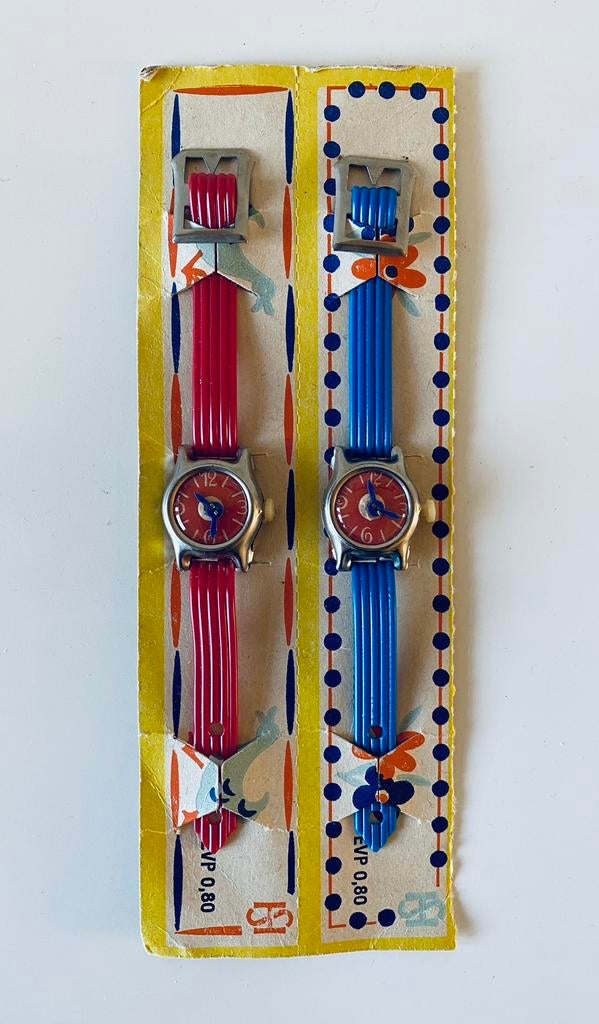 Vintage jaren 60 VEB Ostsee-Schmuck speelgoed horloges, Ophalen of Verzenden