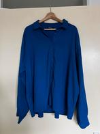 blauwe blouse met ballonmouwen - M&S Mode XL, Kleding | Dames, Blouses en Tunieken, Ophalen of Verzenden, Zo goed als nieuw, Maat 46/48 (XL) of groter