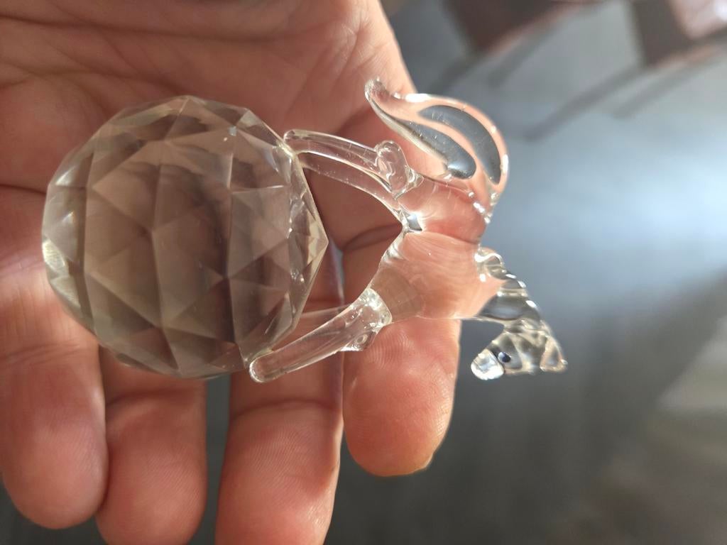 Kristallen paard met bal, Ophalen of Verzenden