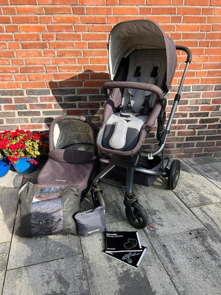 Easywalker harvey, als nieuw!, Kinderen en Baby's, Buggy's, Zo goed als nieuw, Regenhoes, Ophalen