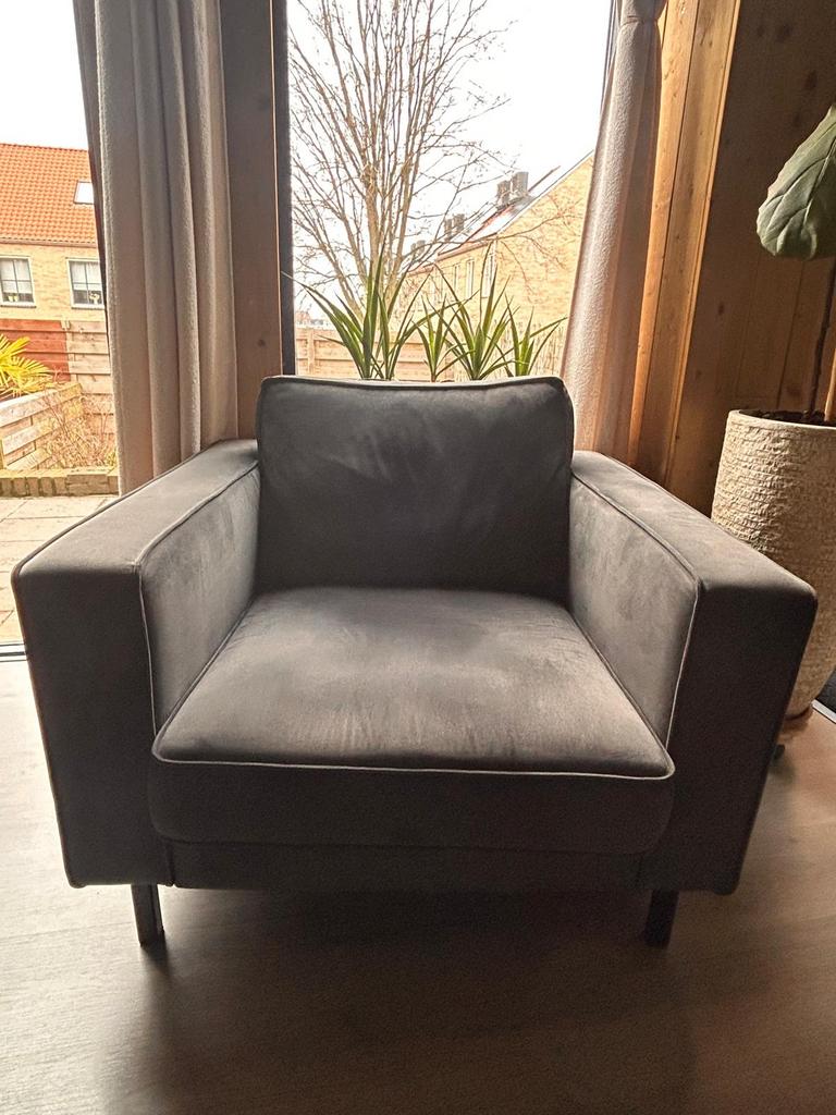 Woood Fauteuil - Donker Olijfgroen - Karwei, Ophalen, Gebruikt, Minder dan 75 cm, 75 tot 100 cm