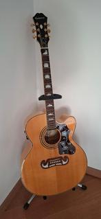 Epiphone EJ 200 CE Jumbo Akoestische Gitaar Naturel Mint !!, Muziek en Instrumenten, Snaarinstrumenten | Gitaren | Akoestisch