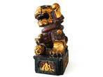 Chinese Foo Dog / leeuwenhond goudverguld hout sculptuur, Ophalen of Verzenden