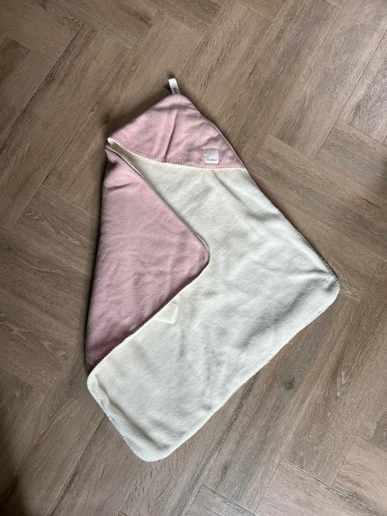 Koeka roze wikkeldoek met teddy binnenkant, Ophalen of Verzenden, Zo goed als nieuw, 70 tot 85 cm, Overige typen