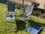 Lafuma camping stoel met beensteun, Ophalen, Zo goed als nieuw, Campingstoel