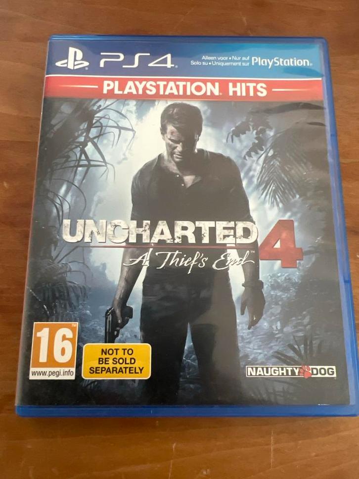 Uncharted 4: A Thief's End (PS4) - Zo goed als nieuw, Spelcomputers en Games, Games | Sony PlayStation 4, Zo goed als nieuw, Avontuur en Actie