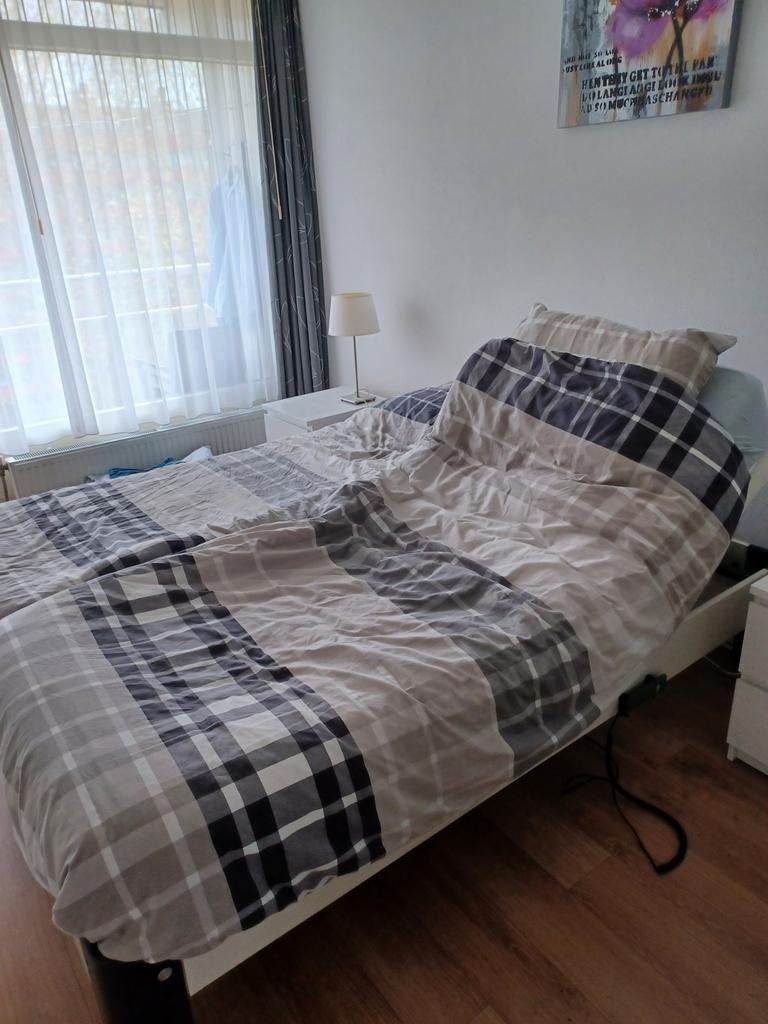 Aupingbed, 160x200, elektrische hoofdsteun, Huis en Inrichting, Slaapkamer | Slaapbanken, Ophalen, Tweepersoons, 160 cm